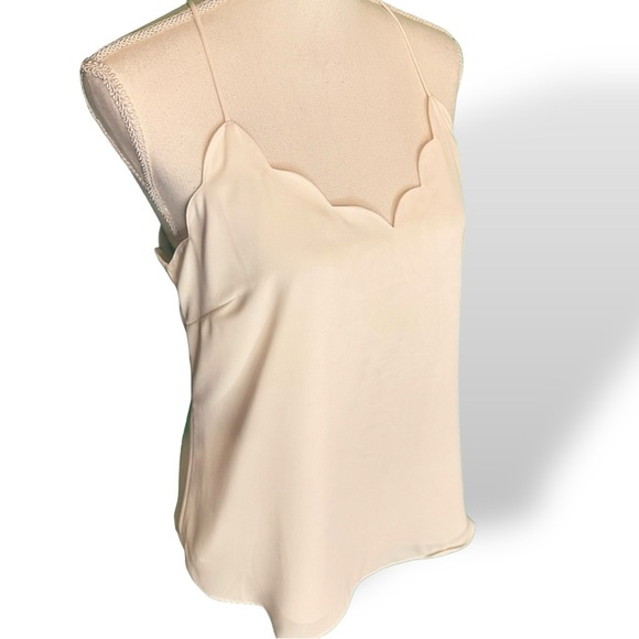 NWOT J. Crew Factory ‘Scalloped Cami Top for Women’ in “Ivory” Size 4 - Picture 6 of 13